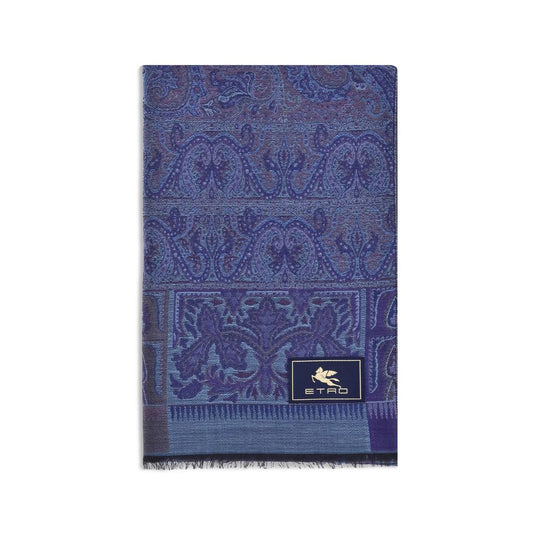 Écharpe jacquard en laine et soie Etro