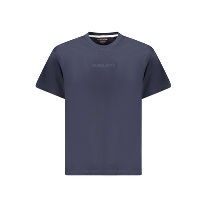 T-shirt en coton bleu Guess Jeans