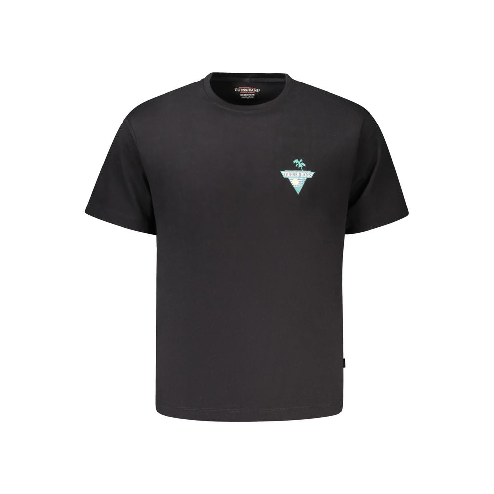 T-shirt en coton noir Guess Jeans