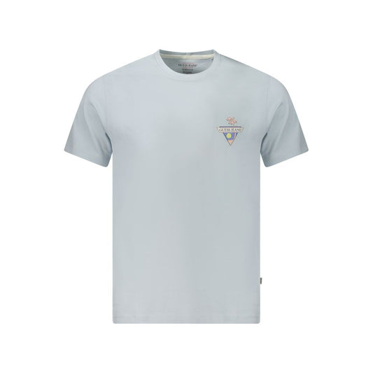 T-shirt en coton bleu Guess Jeans