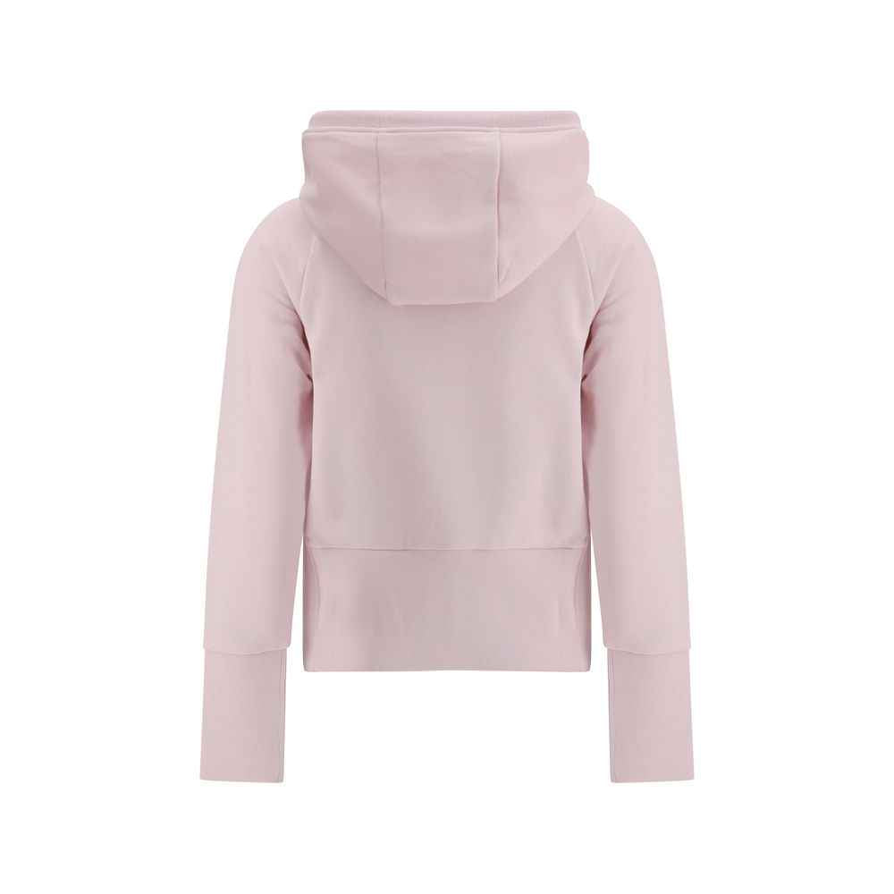 Thom Browne Cotton Hoodie Logoed Grey Finish Ribbed Cuffs