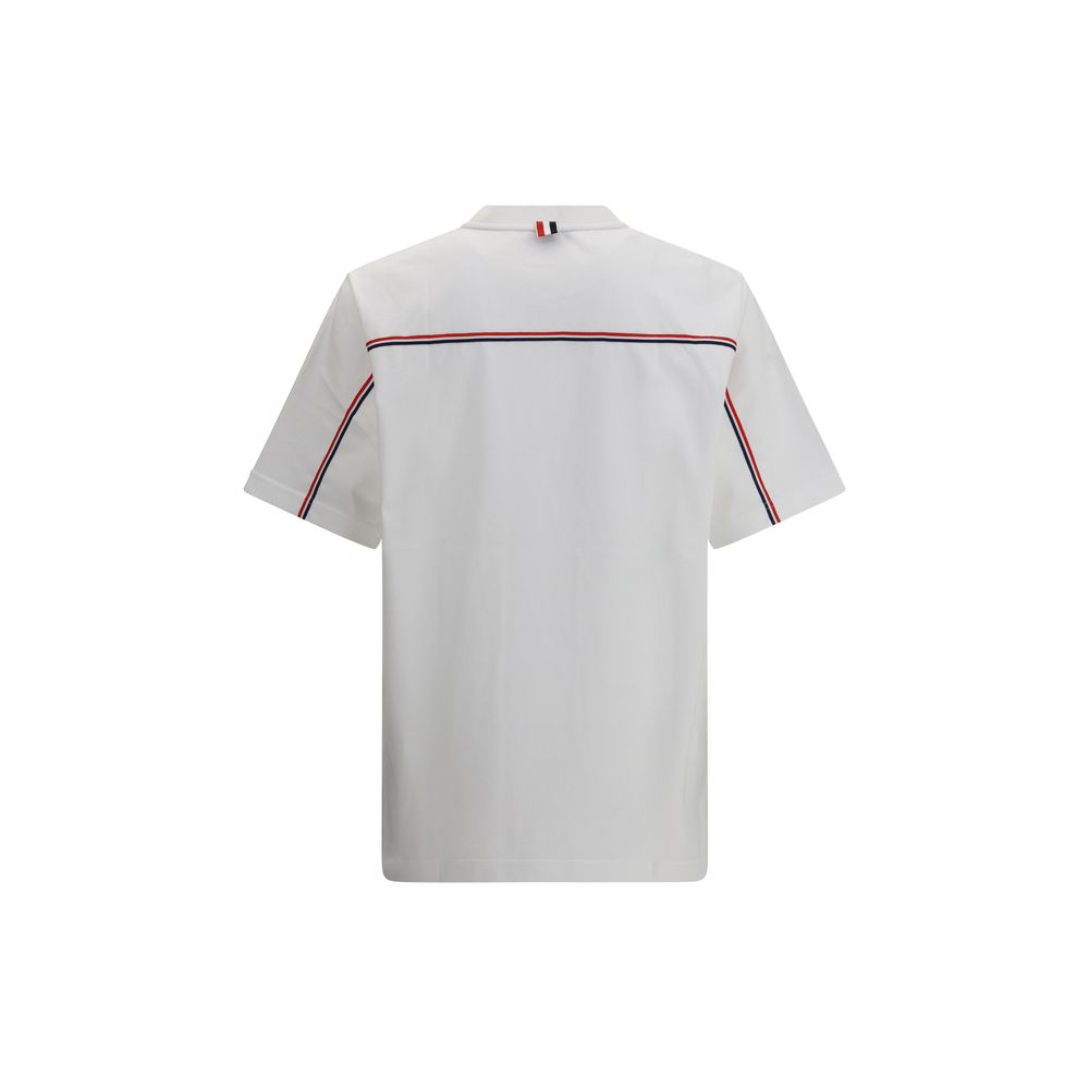 Thom Browne Oversized T Shirt Multicolor Back Bands