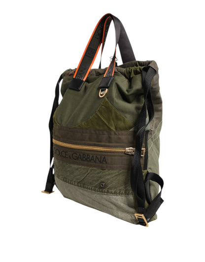 Portefeuille continental Dolce &amp; Gabbana en cuir d'autruche vert exquis