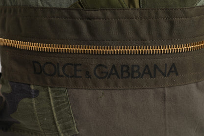 Portefeuille continental Dolce &amp; Gabbana en cuir d'autruche vert exquis