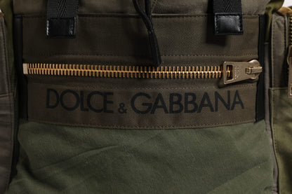 Portefeuille continental Dolce &amp; Gabbana en cuir d'autruche vert exquis