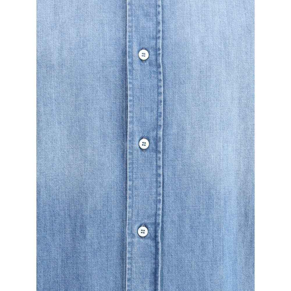 Brunello Cucinelli Denim Shirt Cotton Denim Monochrome