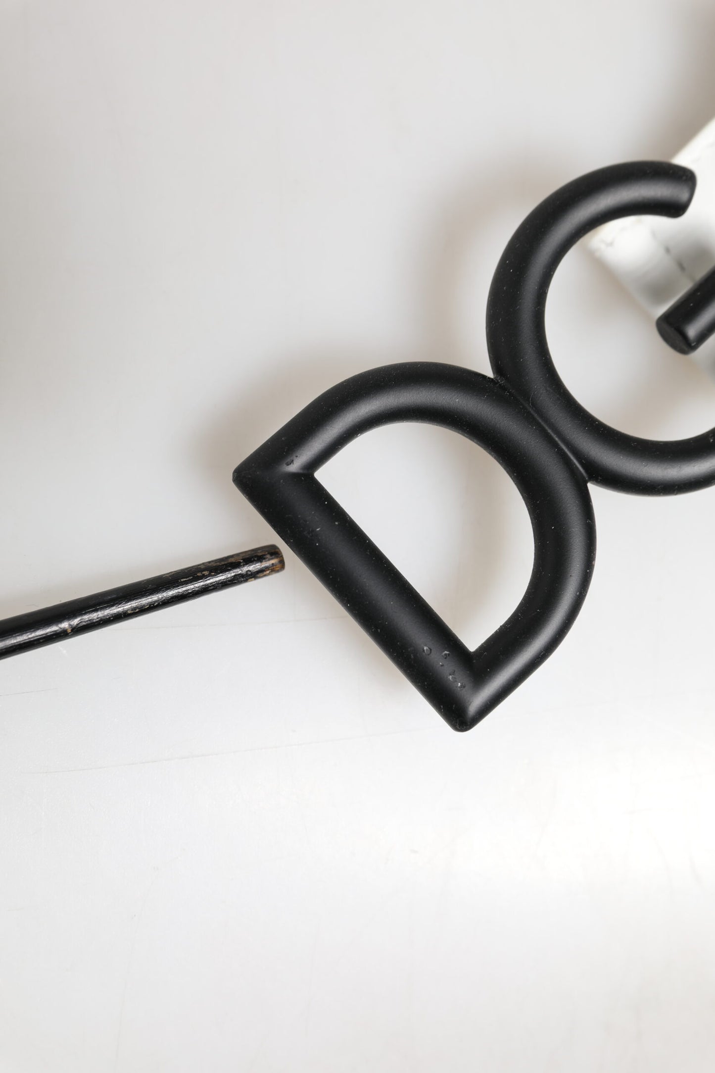 Ceinture Dolce &amp; Gabbana avec boucle en métal noir et blanc et logo DG