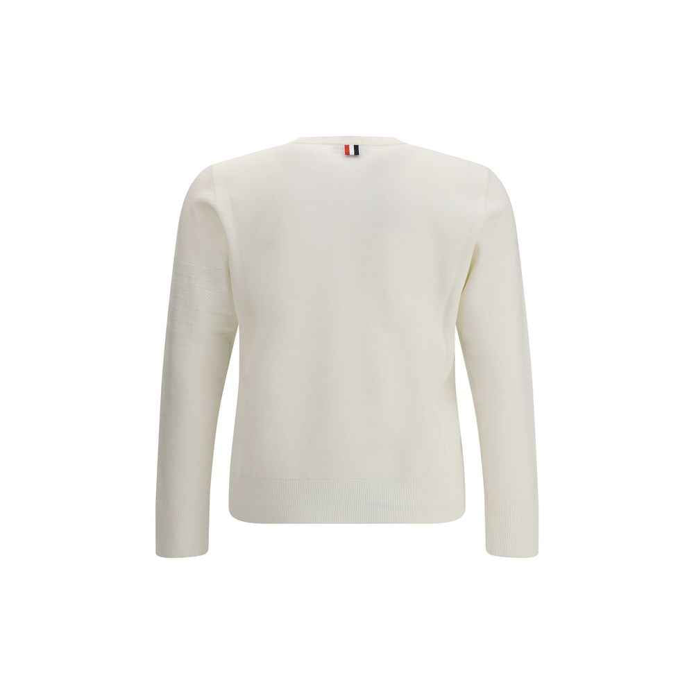 Virgin Wool Sweater Thom Browne Signature Stripes Edition