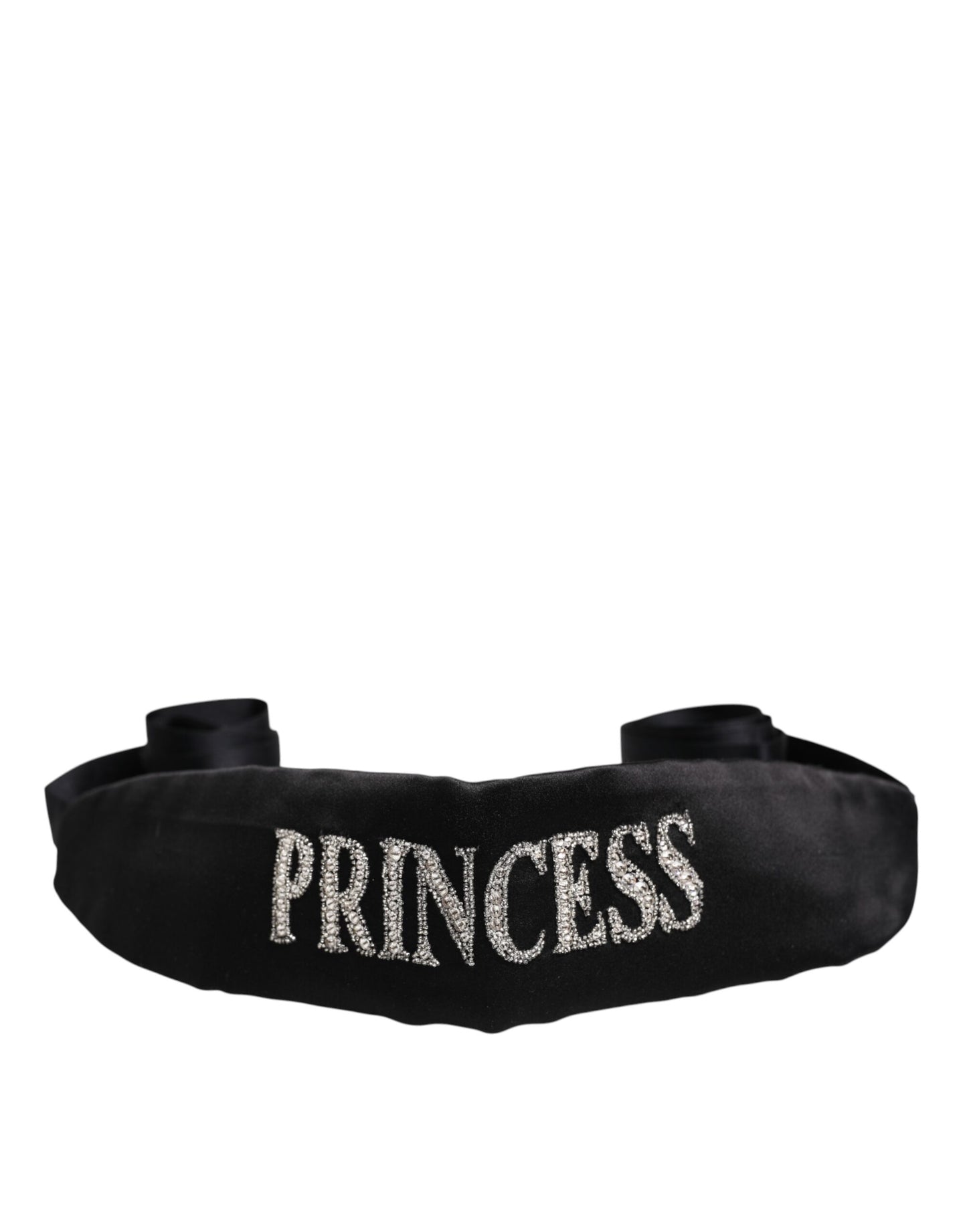Dolce &amp; Gabbana Black Princess Fantasy Braided Waist Belt