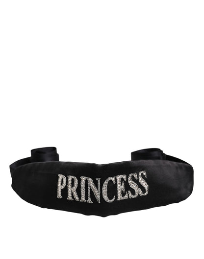 Dolce &amp; Gabbana Black Princess Fantasy Braided Waist Belt