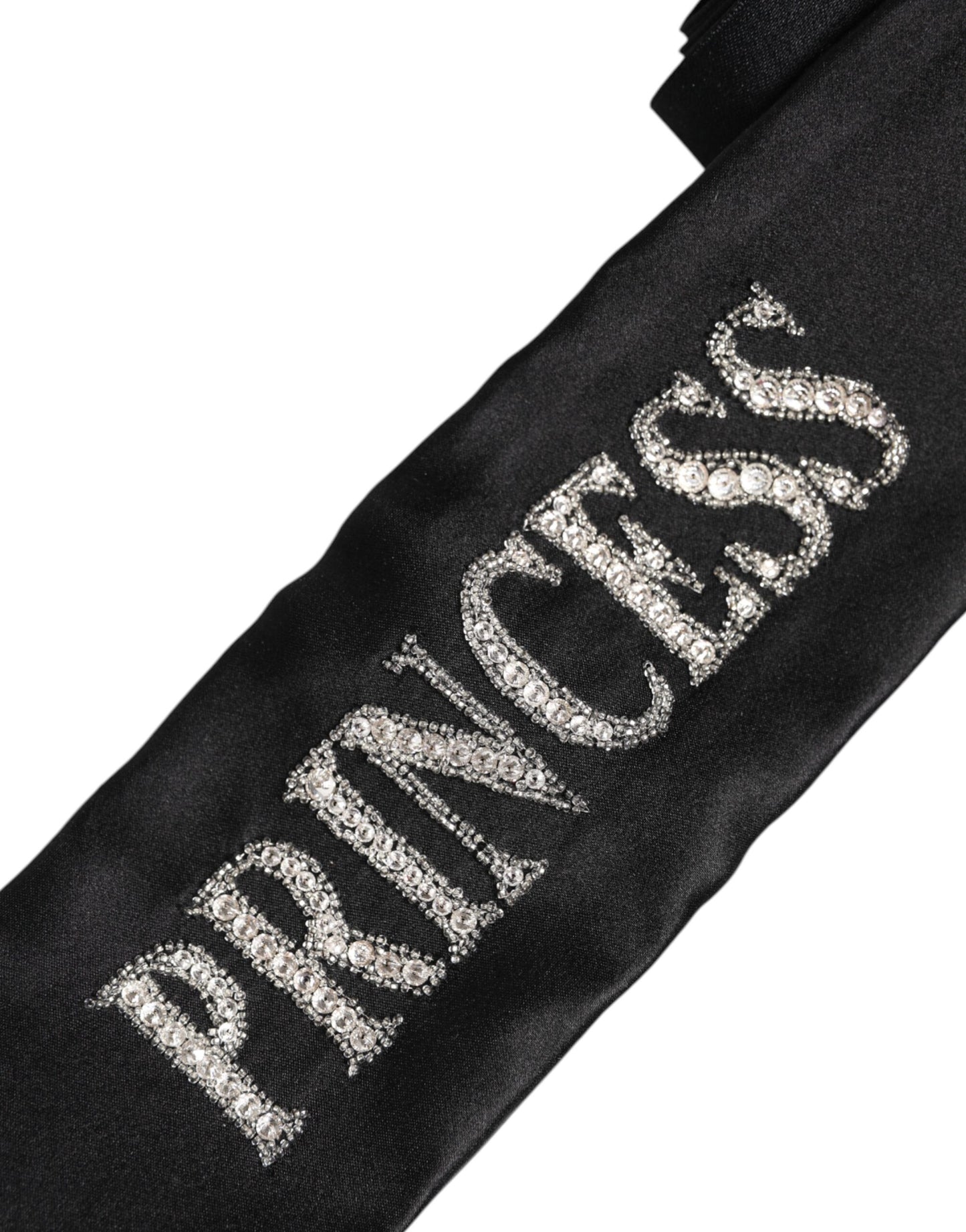 Dolce &amp; Gabbana Black Princess Fantasy Braided Waist Belt