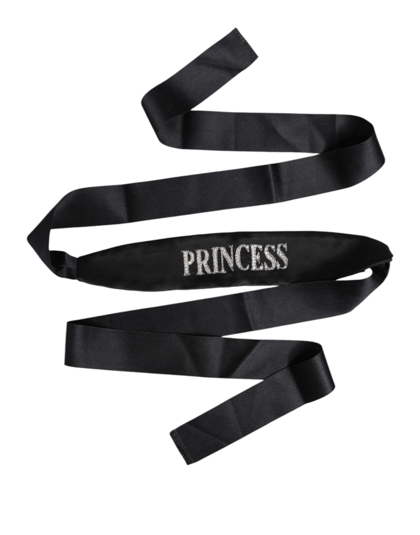 Dolce &amp; Gabbana Black Princess Fantasy Braided Waist Belt