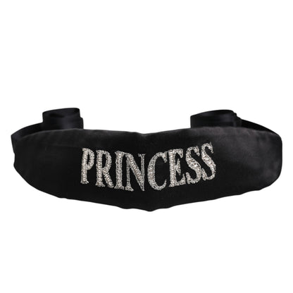 Dolce &amp; Gabbana Black Princess Fantasy Braided Waist Belt