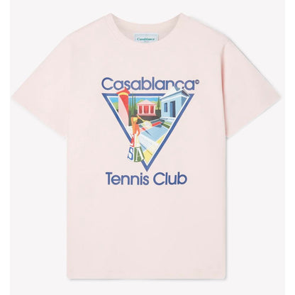 T-shirt en coton rose Casablanca