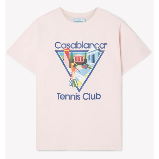 T-shirt en coton rose Casablanca