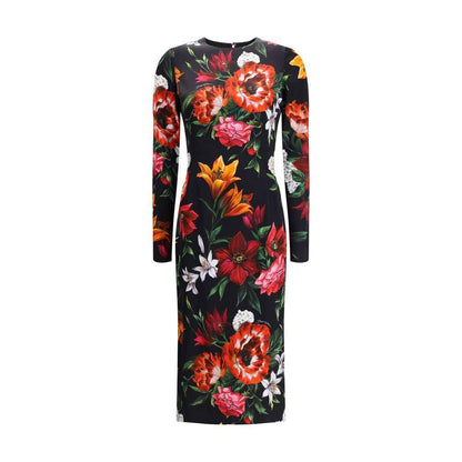 Dolce & Gabbana Floral-Print Dress Light Fabric – Multicolor