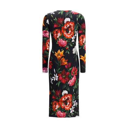 Dolce & Gabbana Floral-Print Dress Light Fabric – Multicolor