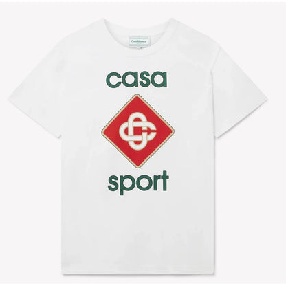 T-shirt en coton blanc Casablanca
