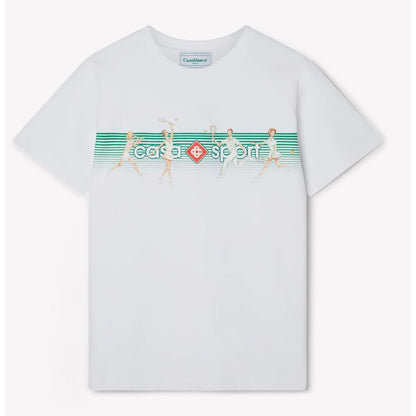 T-shirt en coton blanc Casablanca