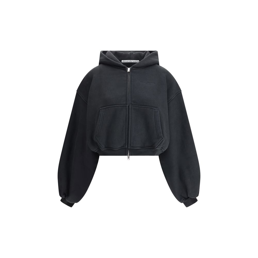 Alexander Wang Cropped zip-up Hoodie by Alexander Wang