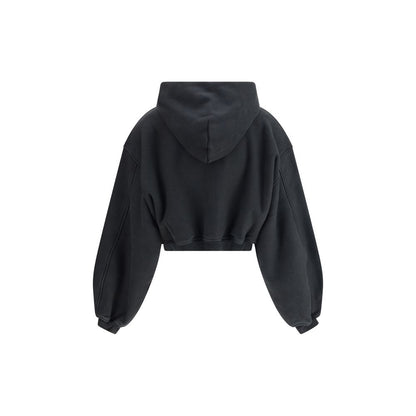 Alexander Wang Cropped zip-up Hoodie by Alexander Wang