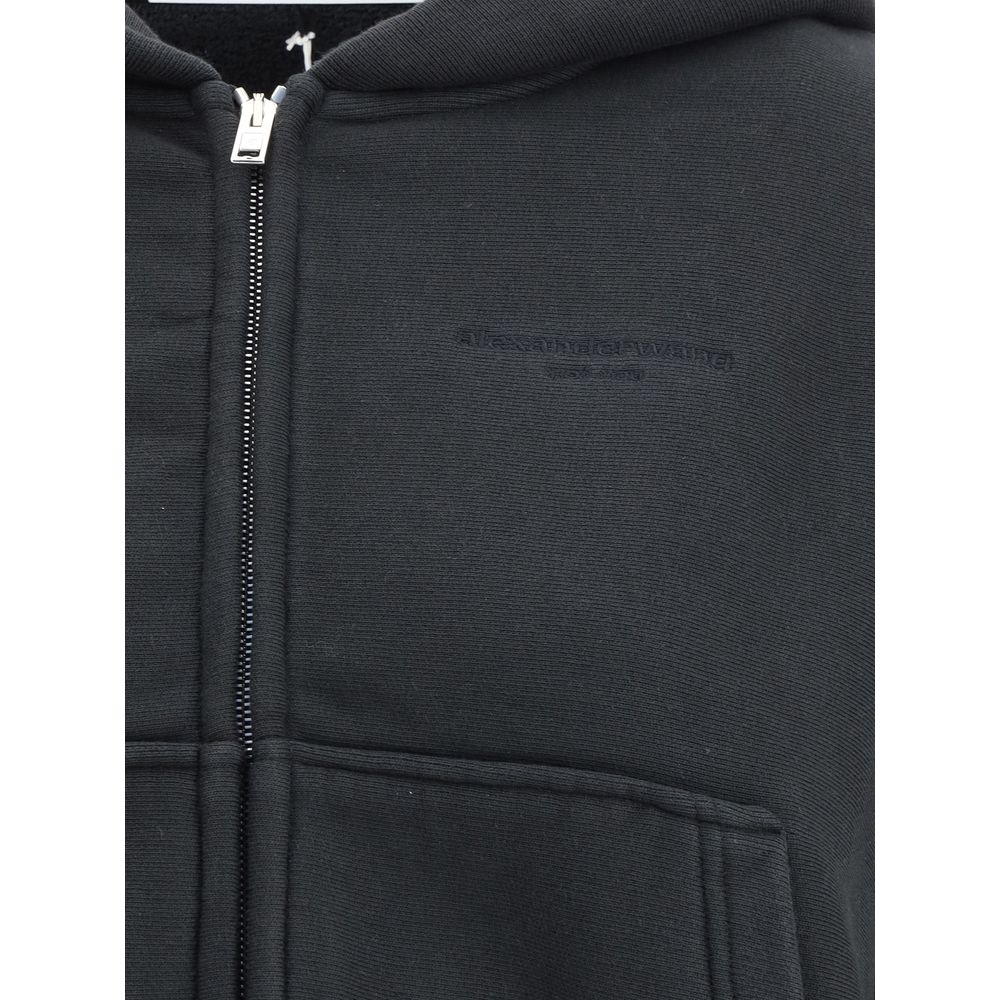 Alexander Wang Cropped zip-up Hoodie by Alexander Wang