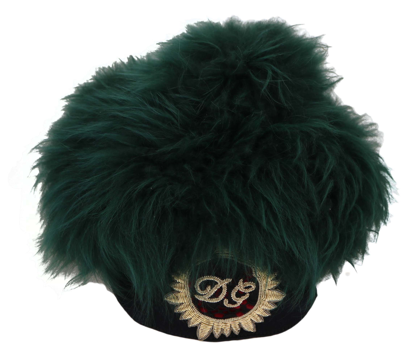 Dolce &amp; Gabbana Élégante casquette cloche en cachemire émeraude