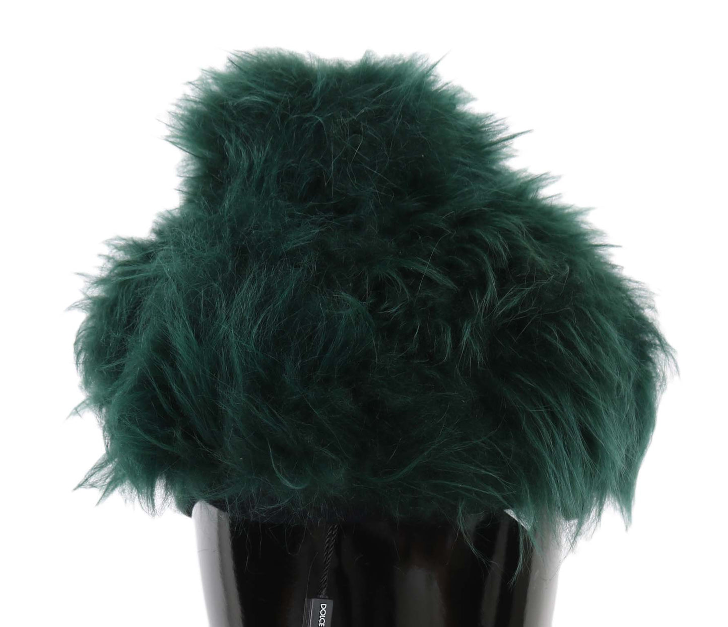 Dolce &amp; Gabbana Élégante casquette cloche en cachemire émeraude
