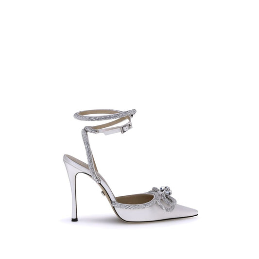 MACH &amp; MACH Silk Pumps with double bow