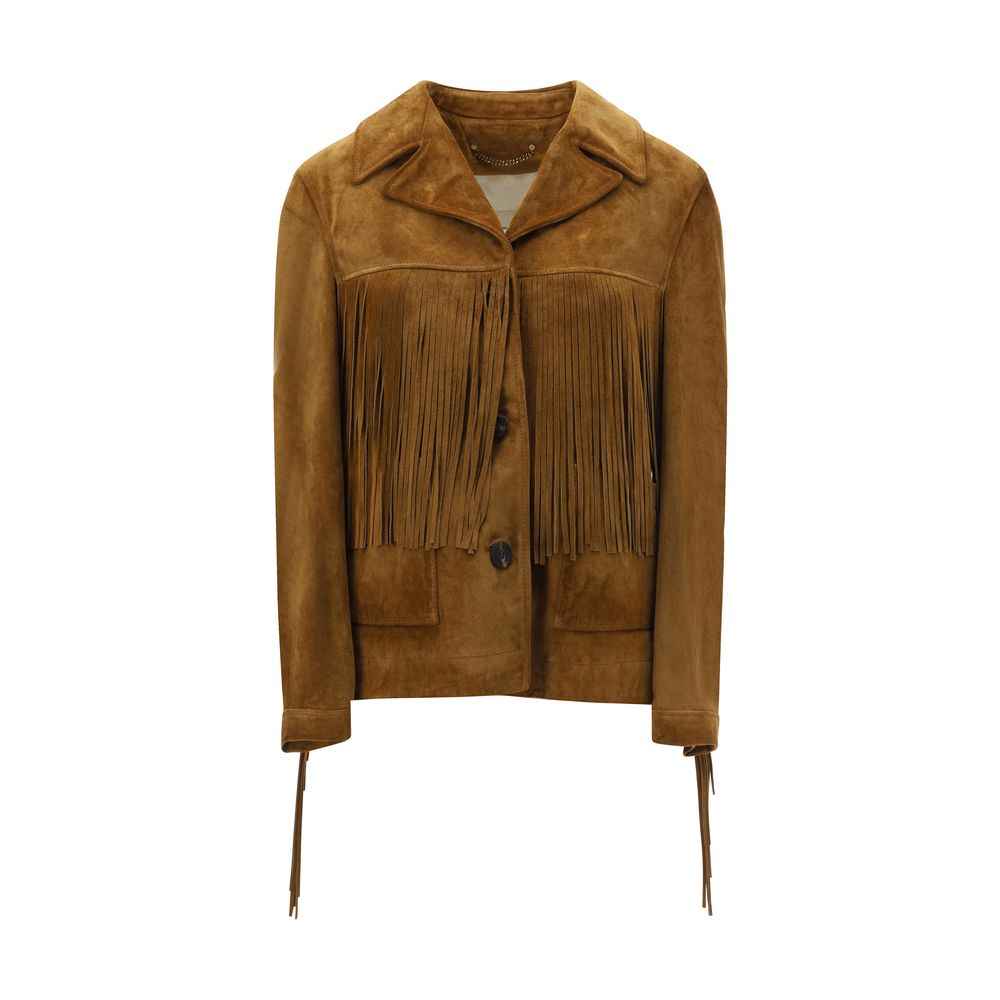 Golden Goose Suede Fringe Jacket – Brown/Regular AW25