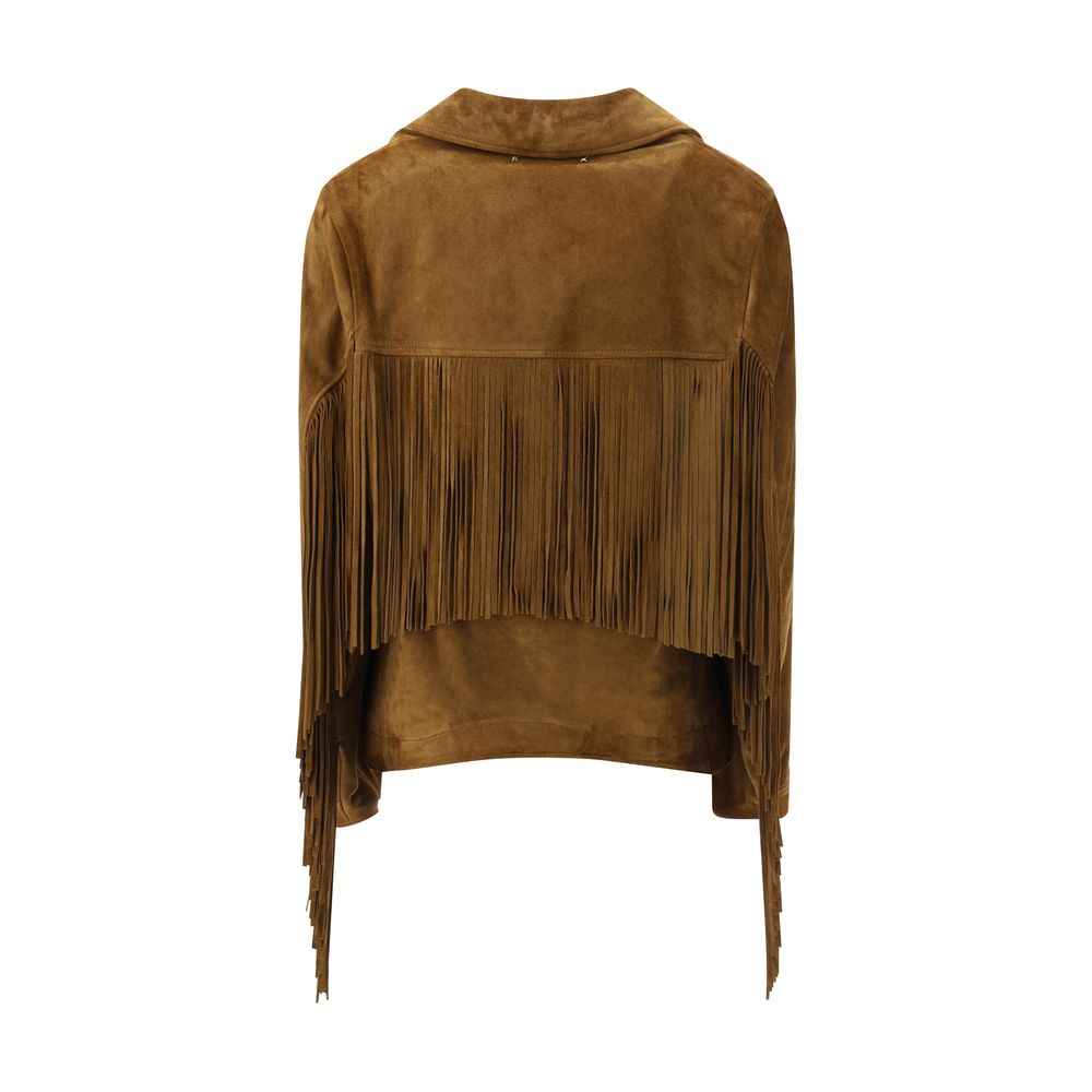 Golden Goose Suede Fringe Jacket – Brown/Regular AW25