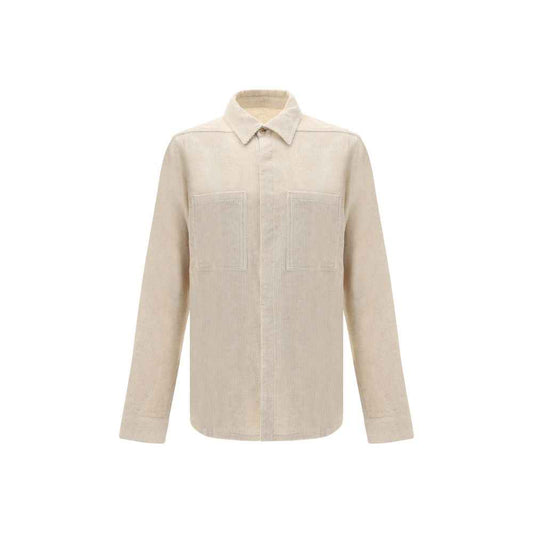 Rick Owens Corduroy Shirt Cotton Linen Regular Fit Edition