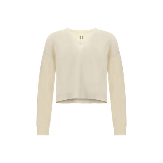 Rick Owens Tommy Sweater Alpaca Vicuna Nylon Wool Knit Black
