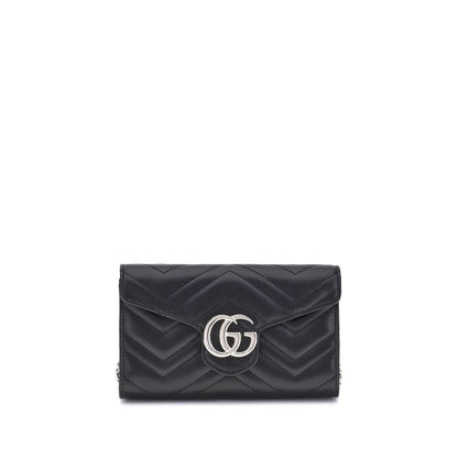 Portefeuille Gucci GG Marmont avec chaîne