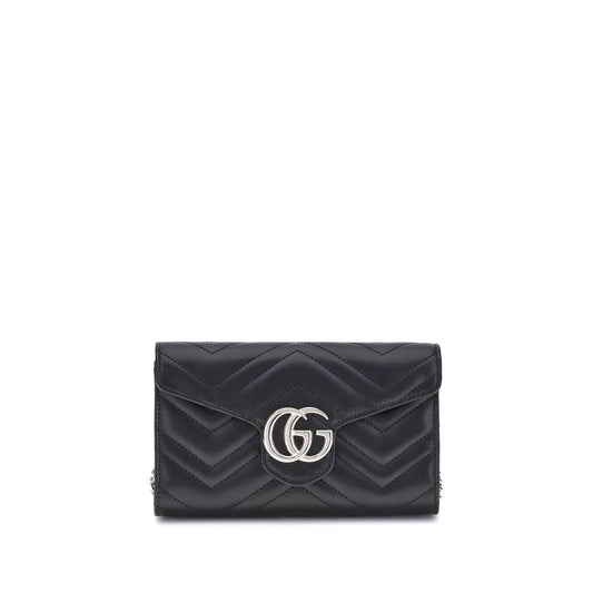 Portefeuille Gucci GG Marmont avec chaîne