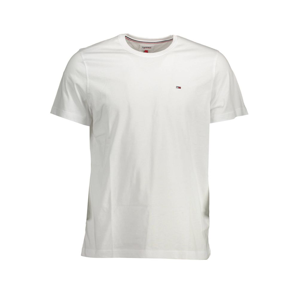 Tommy Hilfiger White Cotton T-Shirt by Tommy Hilfiger