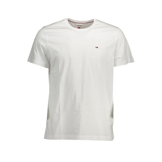 Tommy Hilfiger White Cotton T-Shirt by Tommy Hilfiger