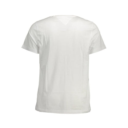 Tommy Hilfiger White Cotton T-Shirt by Tommy Hilfiger