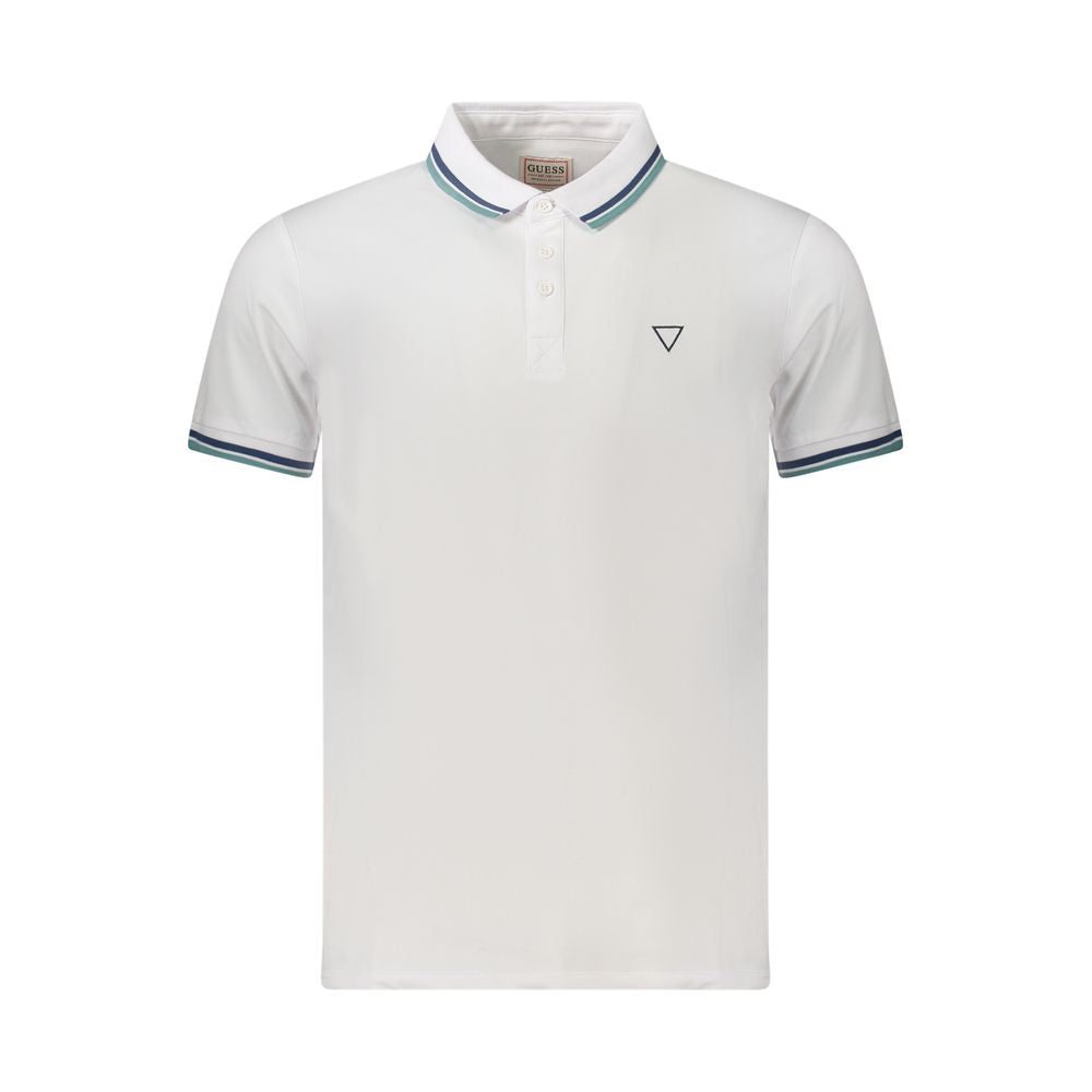 Polo Guess Jeans en coton blanc pour homme