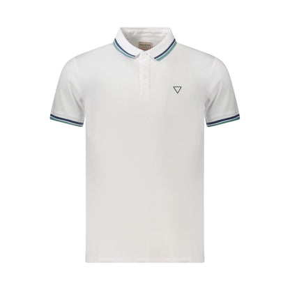Polo Guess Jeans en coton blanc pour homme