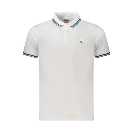 Polo Guess Jeans en coton blanc pour homme