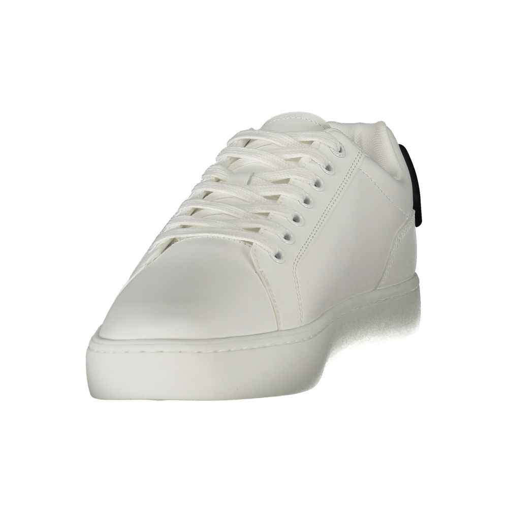 Calvin Klein Witte Leer Sneaker Mannen Luxe Schoen