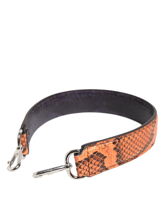 Sac bandoulière en cuir exotique orange Dolce &amp; Gabbana
