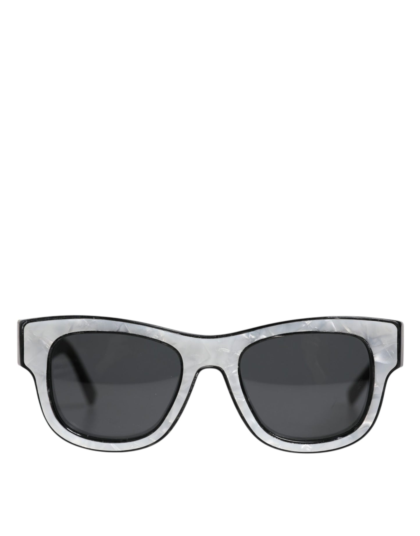 Dolce &amp; Gabbana Pearl White Acetate Frame Domenico Deep Shades Sunglasses