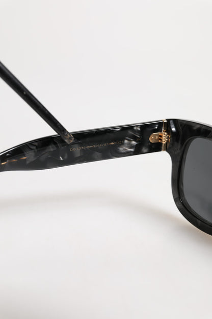 Dolce &amp; Gabbana Pearl White Acetate Frame Domenico Deep Shades Sunglasses