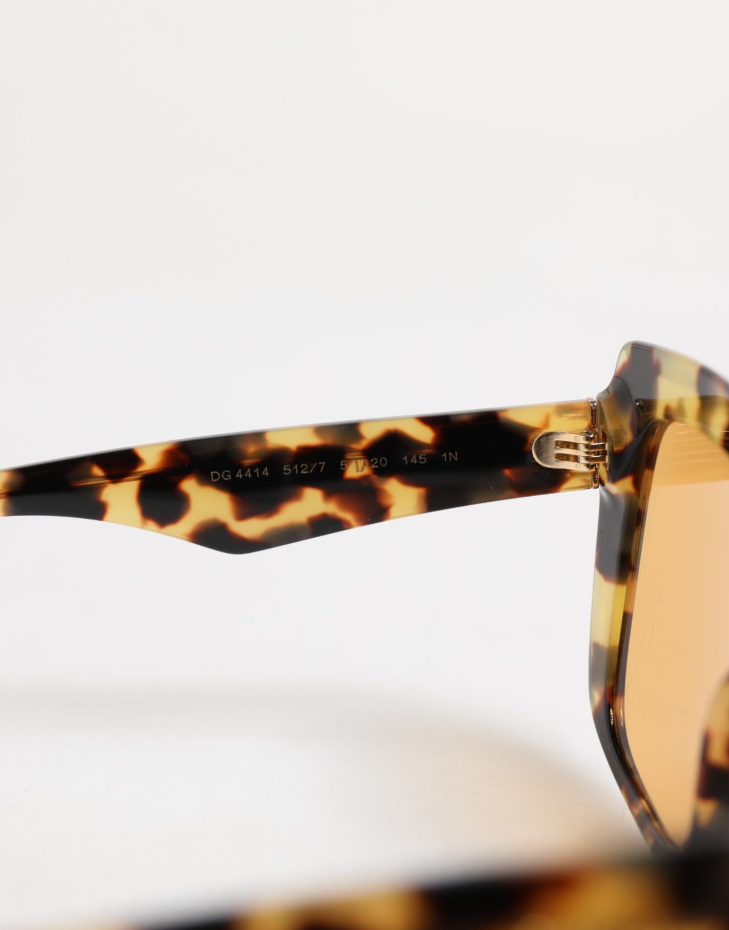 Dolce &amp; Gabbana Black Yellow Havana Leopard Square Shades Sunglasses