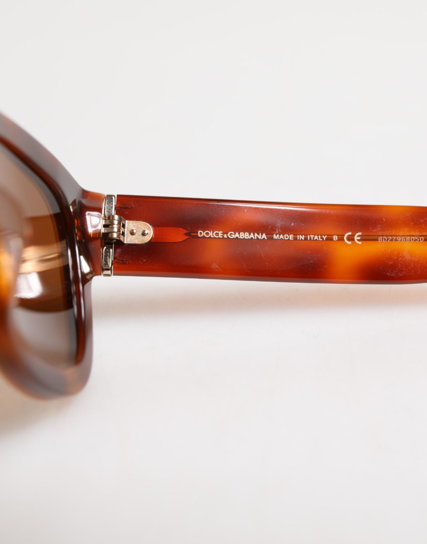Dolce &amp; Gabbana Green Brown Marbled Acetate DG4379-F Eyewear Sunglasses