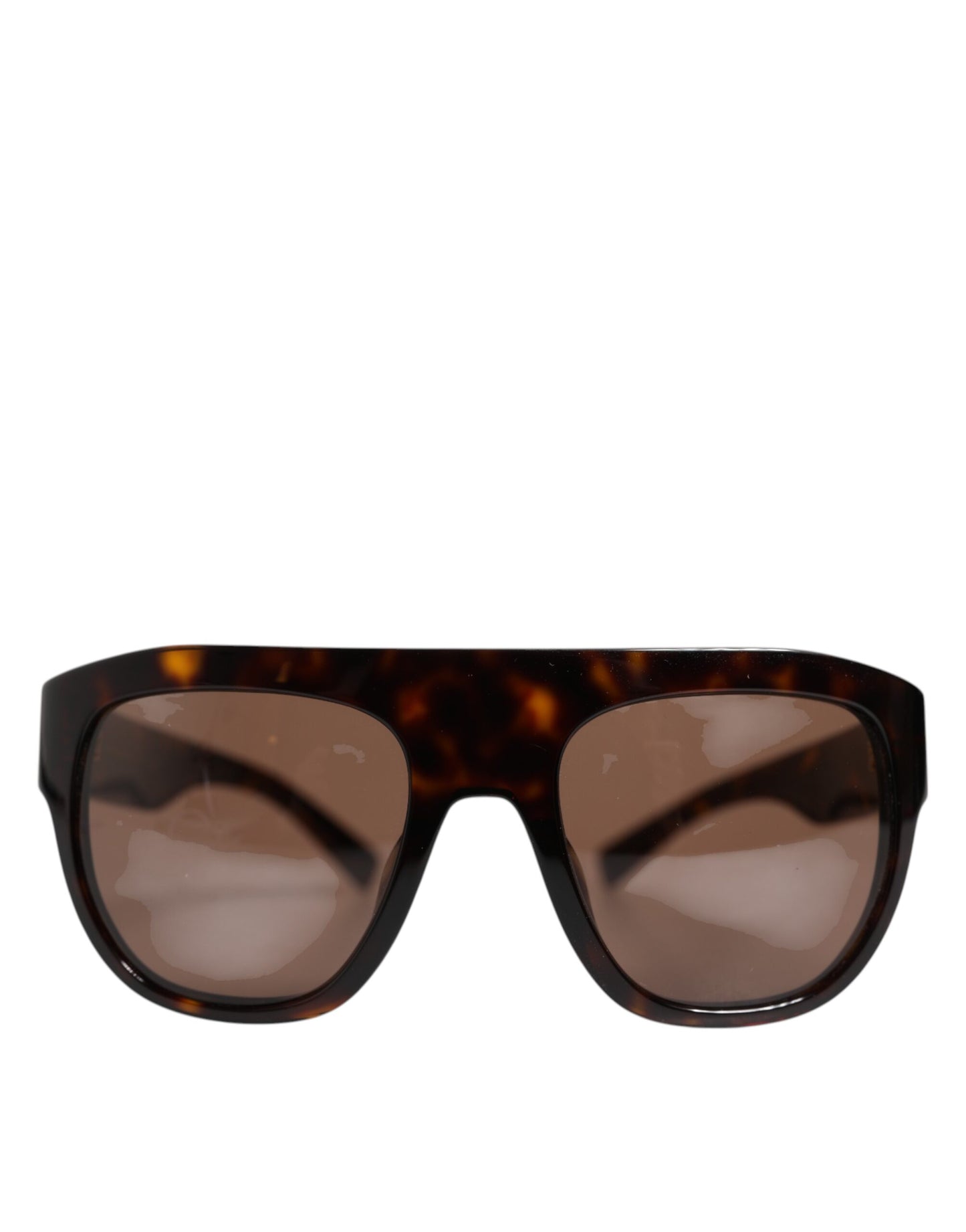 Dolce &amp; Gabbana Dark Brown Havana DG4398F Square Frame Eyewear Sunglasses