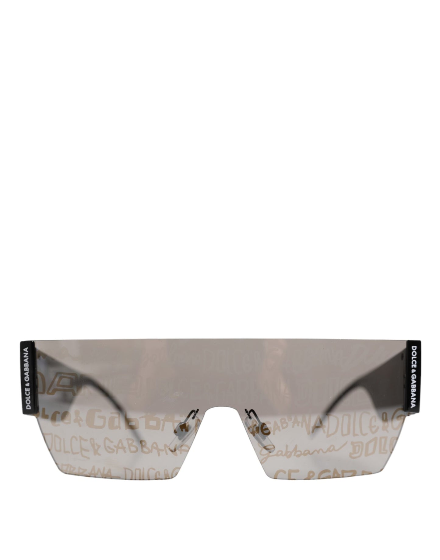 Dolce &amp; Gabbana Black Metal Frame DNA Graffiti DG2233 Eyewear Sunglasses