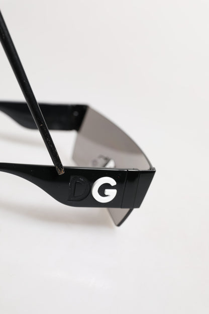 Dolce &amp; Gabbana Black Metal Frame DNA Graffiti DG2233 Eyewear Sunglasses